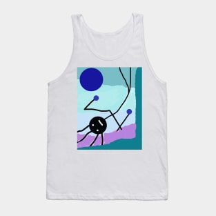 Kid Head Over Heels Stick Figure Tank Top